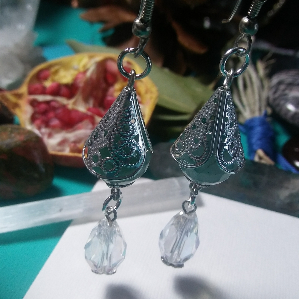 REAL GREEN JADE EARRINGS